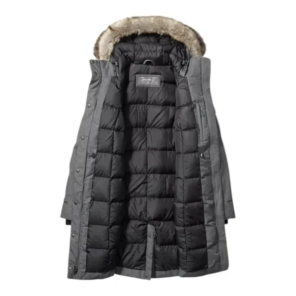 Eddie Bauer Superior III Stadium Down Parka Coat | Gray | PXS | $379 MSRP - Picture 9 of 16